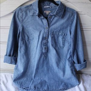 Denim Button Down Small Top
